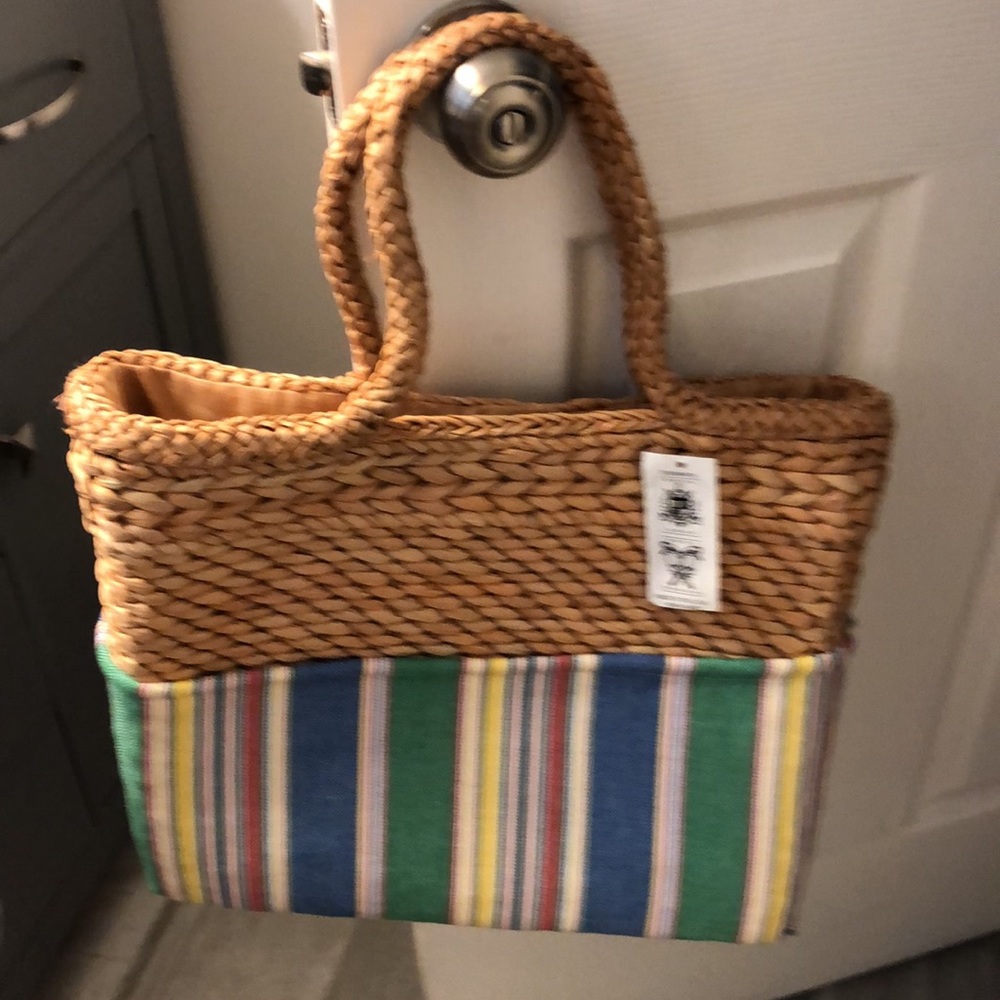 Boca Golf Straw Tote Bag